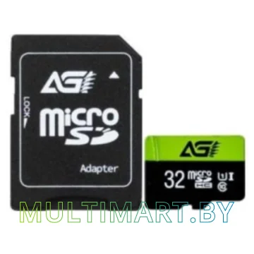 Карта памяти AGI TF138 microSDHC AGI032GU1TF138 32GB (с адаптером)